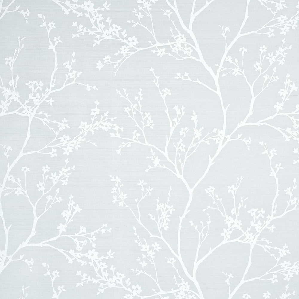 Twiggy Silk Ice 180500 by Schumacher Fabric Moon River 53.5" - Fabric Carolina -
