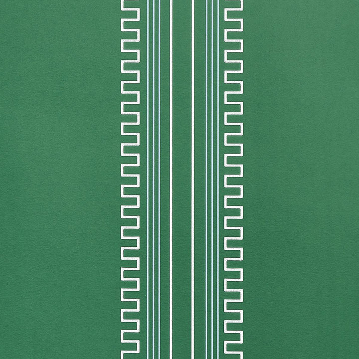 Greco Stripe Green 5015142 by Schumacher Wallpaper Mary Mcdonald 27.0" - Fabric Carolina -