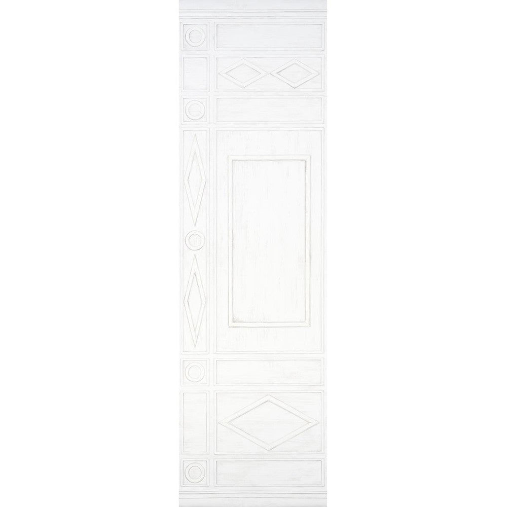 Swedish Manor Panel A White 5015170 by Schumacher Wallpaper Mary Mcdonald 42.0" - Fabric Carolina -