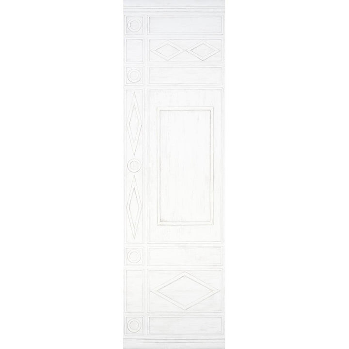 Swedish Manor Panel A White 5015170 by Schumacher Wallpaper Mary Mcdonald 42.0" - Fabric Carolina -