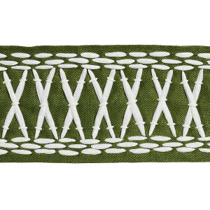 Tikki Tape Green 69306 by Schumacher Trim