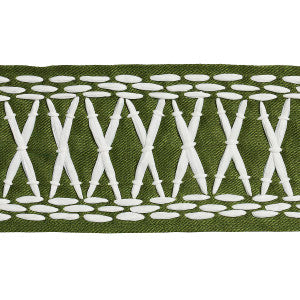Tikki Tape Green 69306 by Schumacher Trim