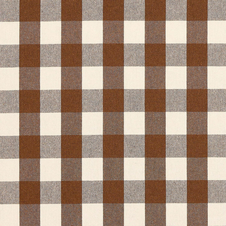 Dutton Buffalo Check Coffee 82942 by Schumacher Designer Fabric Luxe Lodge 27.5" - Swanky Fabrics -