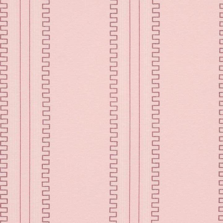 Greco Stripe Pink 83233 by Schumacher Fabric Mary Mcdonald 13.5" - Fabric Carolina -