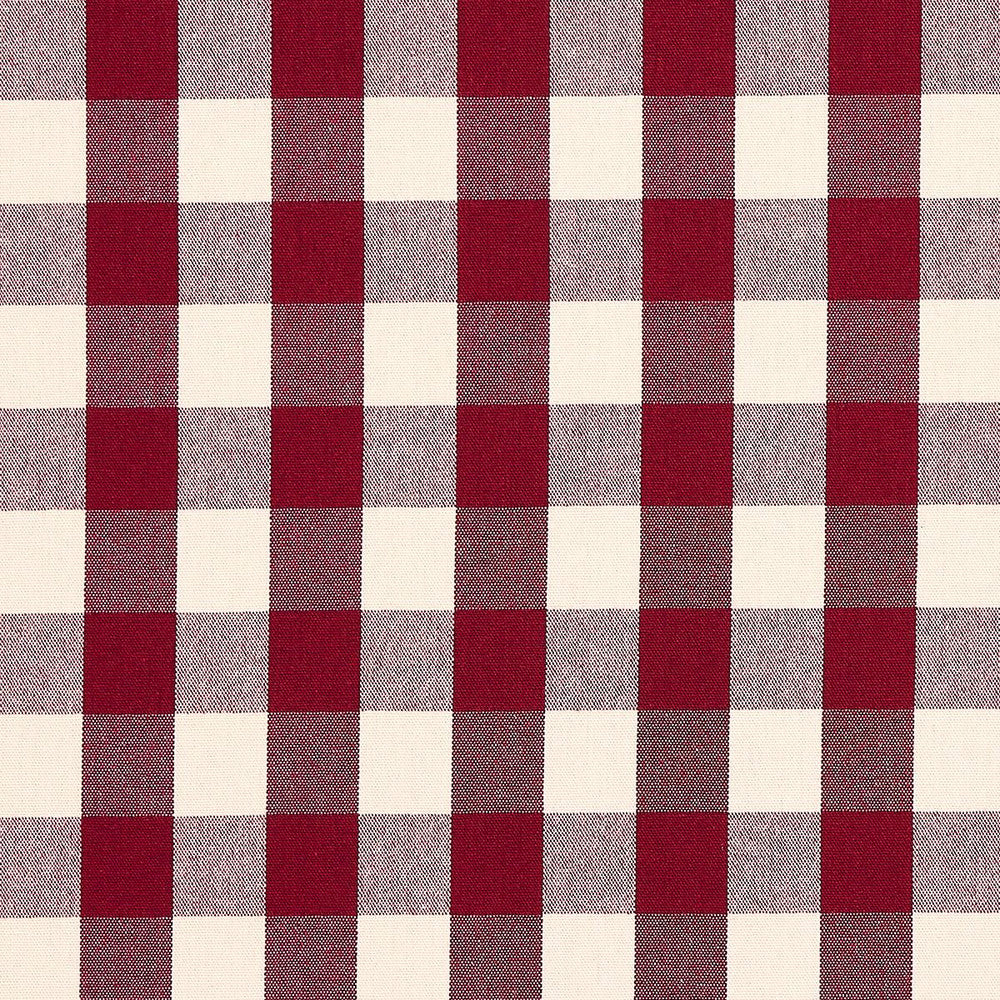 Dutton Buffalo Check Crimson 82943 by Schumacher Fabric Luxe Lodge 27.5" - Fabric Carolina -