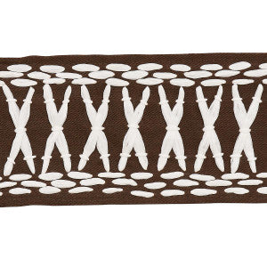 Tikki Tape Brown 69307 by Schumacher Trim