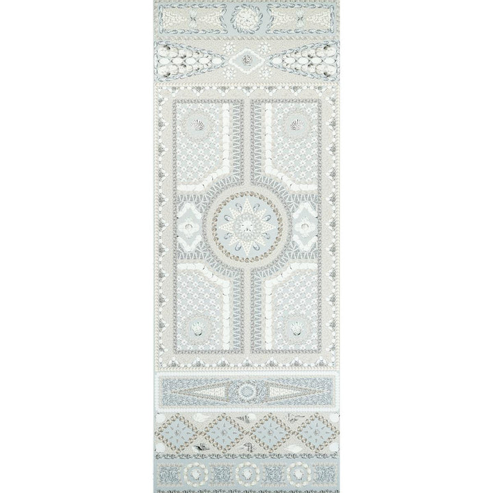 Shell Grotto Panel A Seafoam 5015164 by Schumacher Wallpaper Mary Mcdonald 54.0" - Fabric Carolina -