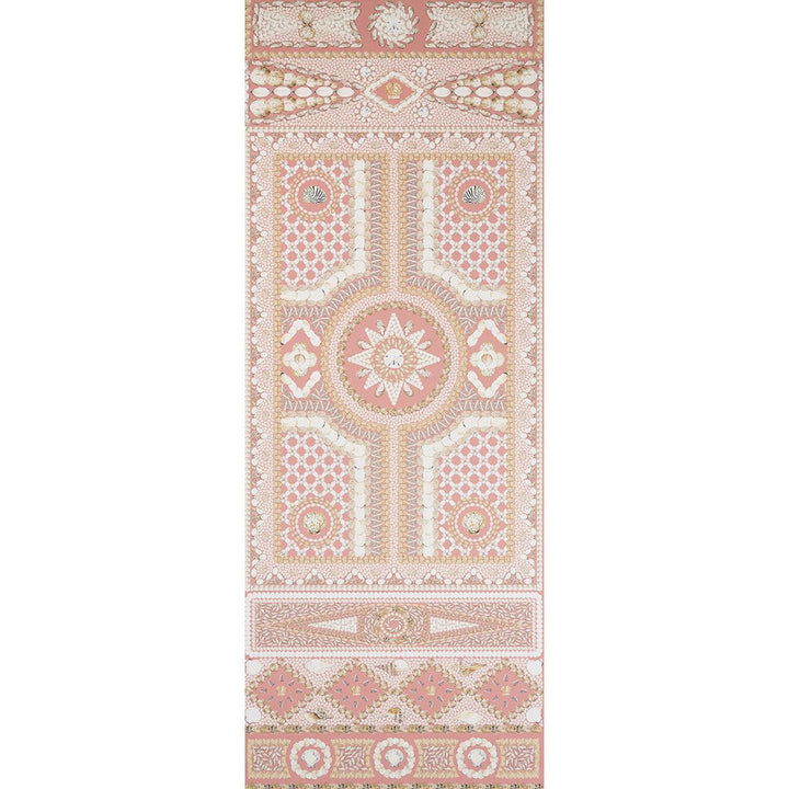 Shell Grotto Panel A Coral 5015166 by Schumacher Wallpaper Mary Mcdonald 54.0" - Fabric Carolina -