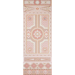 Shell Grotto Panel A Coral 5015166 by Schumacher Wallpaper