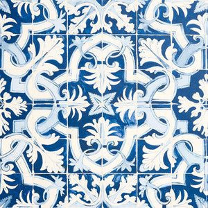 Azulejos Azure 5015120 by Schumacher Wallpaper