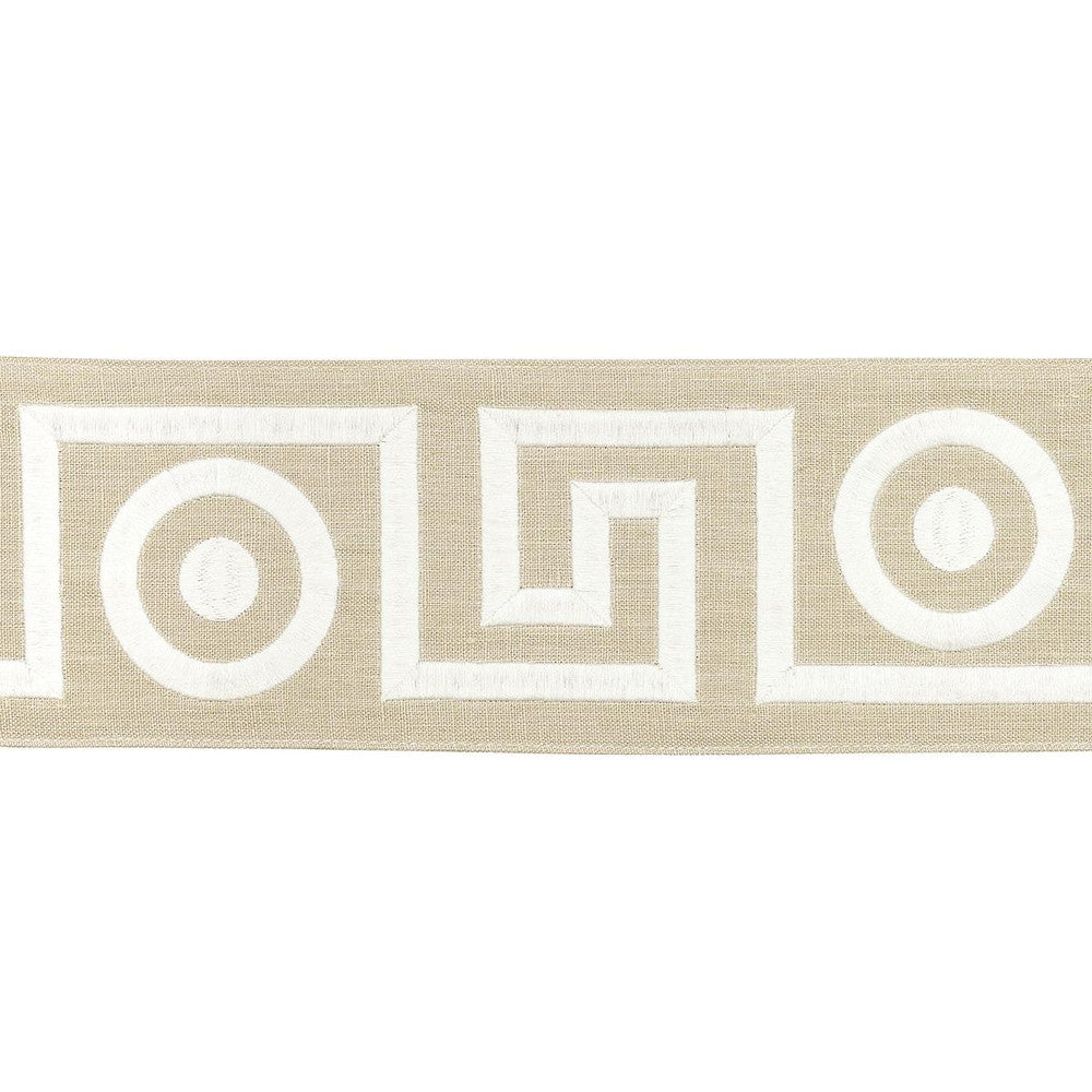 Plato Tape Neutral 181251 by Schumacher Trim Mary Mcdonald 4.62" - Fabric Carolina -