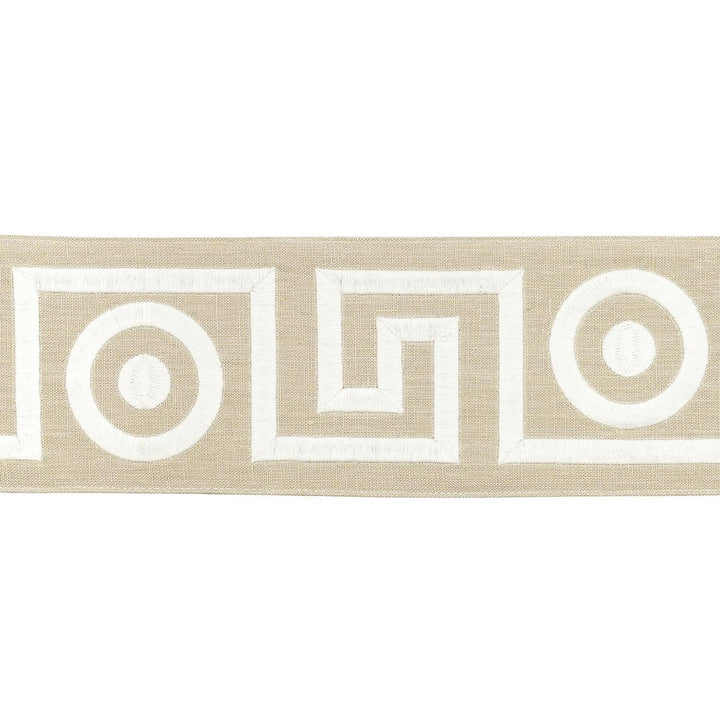 Plato Tape Neutral 181251 by Schumacher Trim Mary Mcdonald 4.62" - Fabric Carolina -