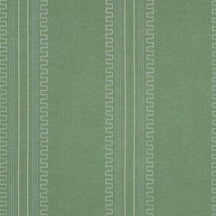 Greco Stripe Green 83232 by Schumacher Fabric Mary Mcdonald 13.5" - Fabric Carolina -