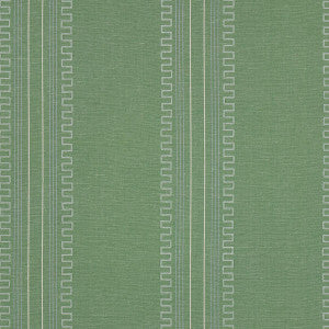Greco Stripe Green 83232 by Schumacher Fabric