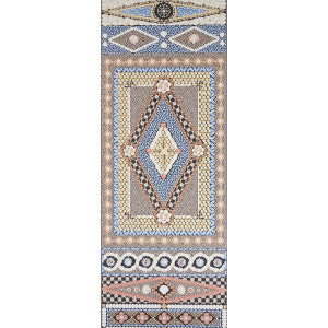 Shell Grotto Panel B Onyx Multi 5015162 by Schumacher Wallpaper
