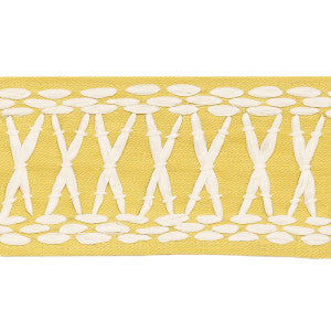 Tikki Tape Yellow 69308 by Schumacher Trim