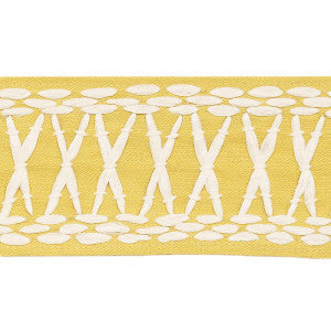 Tikki Tape Yellow 69308 by Schumacher Trim