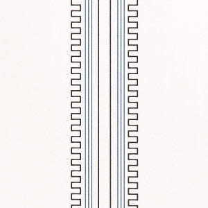 Greco Stripe Ivory 5015143 by Schumacher Wallpaper