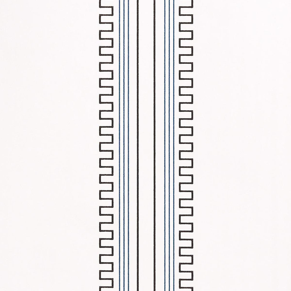 Greco Stripe Ivory 5015143 by Schumacher Wallpaper Mary Mcdonald 27.0" - Fabric Carolina -