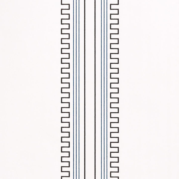 Greco Stripe Ivory 5015143 by Schumacher Wallpaper Mary Mcdonald 27.0" - Fabric Carolina -