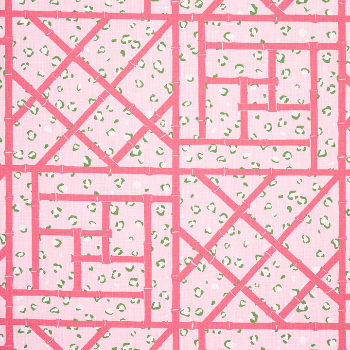 Fancy Beast Indoor/ Outdoor Palm Beach Pink 180953 by Schumacher Designer Fabric Cristina Buckley 27.0" - Swanky Fabrics -