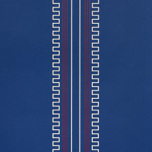 Greco Stripe Navy 5015141 by Schumacher Wallpaper