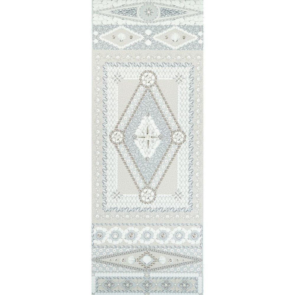 Shell Grotto Panel B Seafoam 5015165 by Schumacher Wallpaper Mary Mcdonald 54.0" - Fabric Carolina -