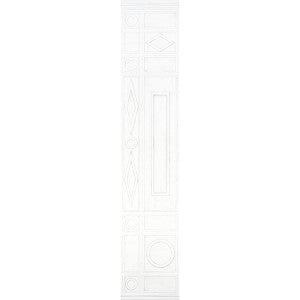 Swedish Manor Panel B White 5015171 by Schumacher Wallpaper