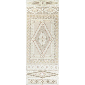 Shell Grotto Panel B Sand 5015163 by Schumacher Wallpaper