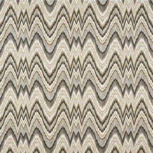 Valkyrie Flame Stitch Shale 68941 by Schumacher Fabric