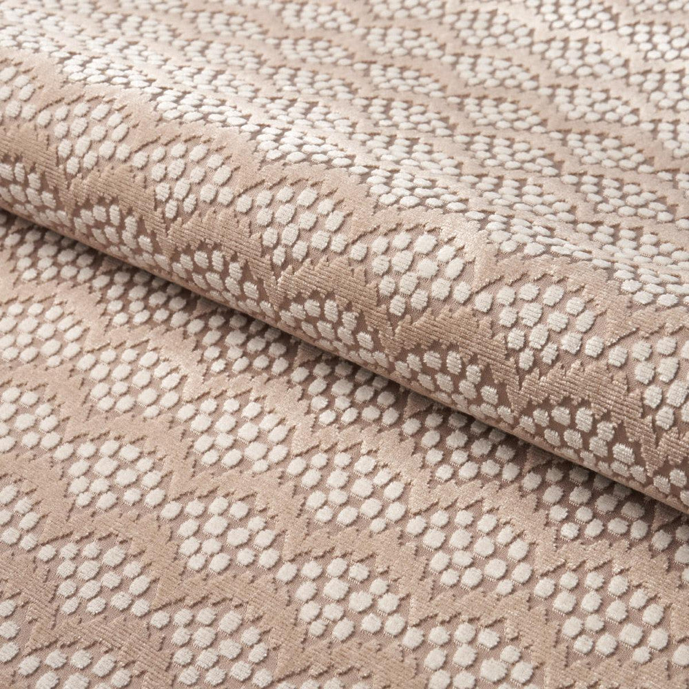 Pollen Cut Velvet Soft Clay 181422 by Schumacher Fabric Neisha Crosland 2.0" - Fabric Carolina -