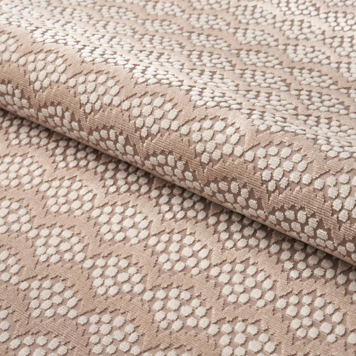 Pollen Cut Velvet Soft Clay 181422 by Schumacher Fabric Neisha Crosland 2.0" - Fabric Carolina -