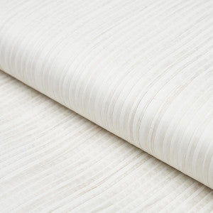 Paper Stripe White 5012980 by Schumacher Wallpaper