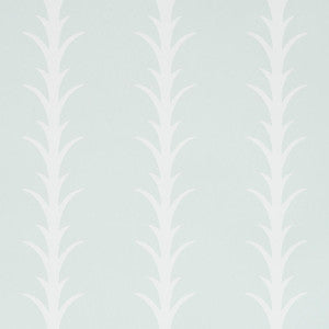 Acanthus Stripe Ivory On Mineral 5014770 by Schumacher Wallpaper