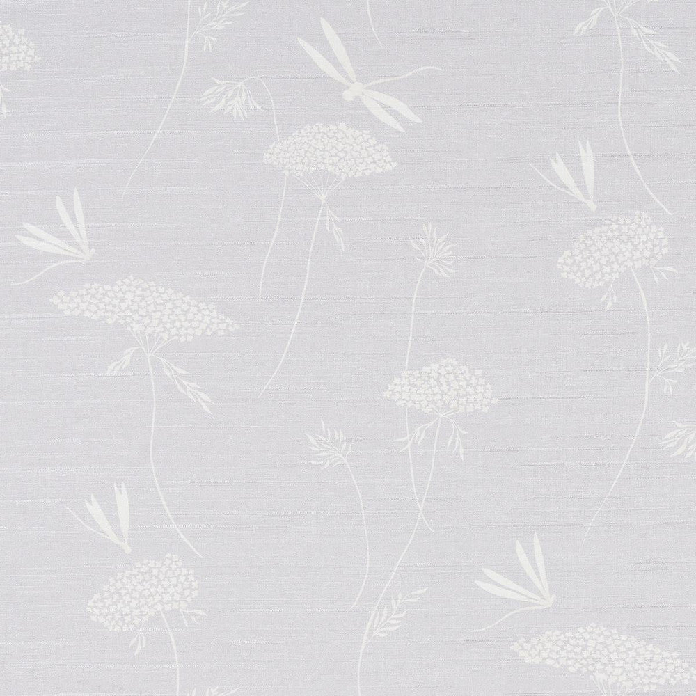 La Libellule Silk Moonstone 5015190 by Schumacher Wallpaper Textured Wallcoverings & Printed Grasscloths 11.88" - Fabric Carolina -