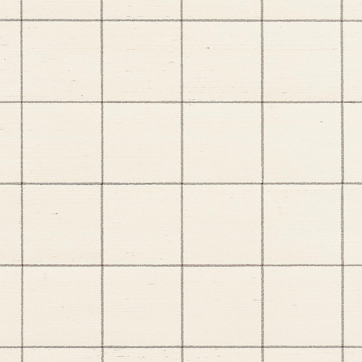 Windowpane Embroidered Sisal Java 5015201 by Schumacher Designer Wallpaper Textured Wallcoverings & Printed Grasscloths 4.38" - Swanky Fabrics -