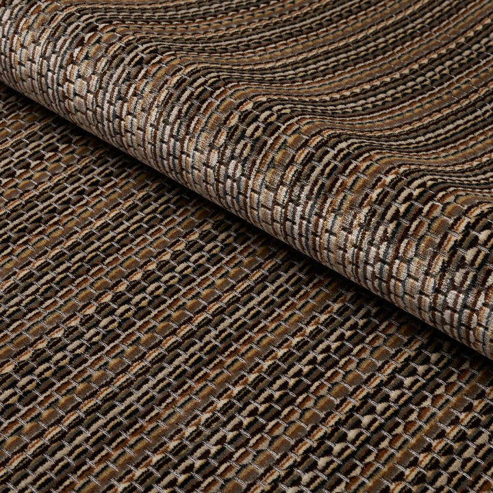 Downtown Velvet Sepia 66915 by Schumacher Fabric Cut & Patterned Velvets 9.0" - Fabric Carolina -