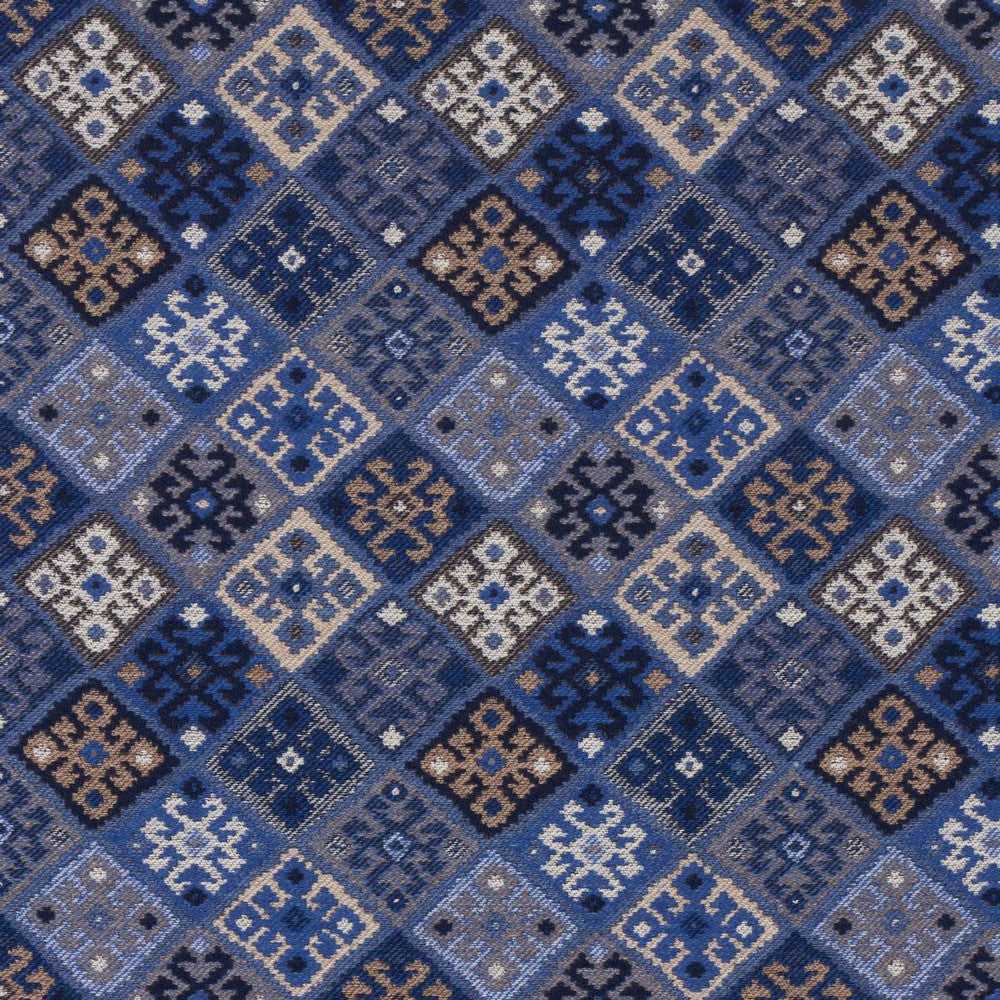 Kilim Weave Blue 67143 by Schumacher Fabric Luxe Lodge 10.75" - Fabric Carolina -