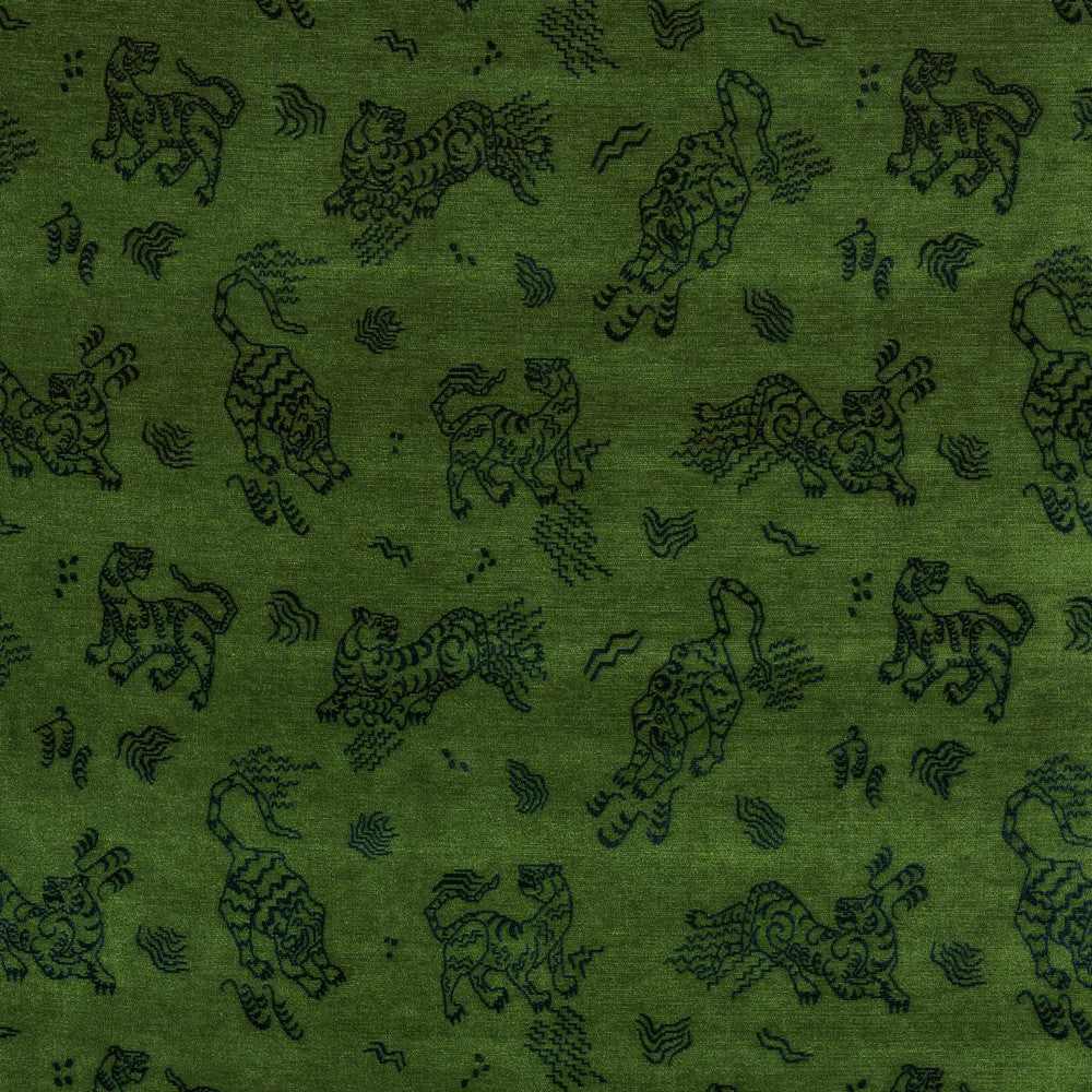 Kinabalu Velvet Emerald 82171 by Schumacher Fabric Cut & Patterned Velvets 13.5" - Fabric Carolina -