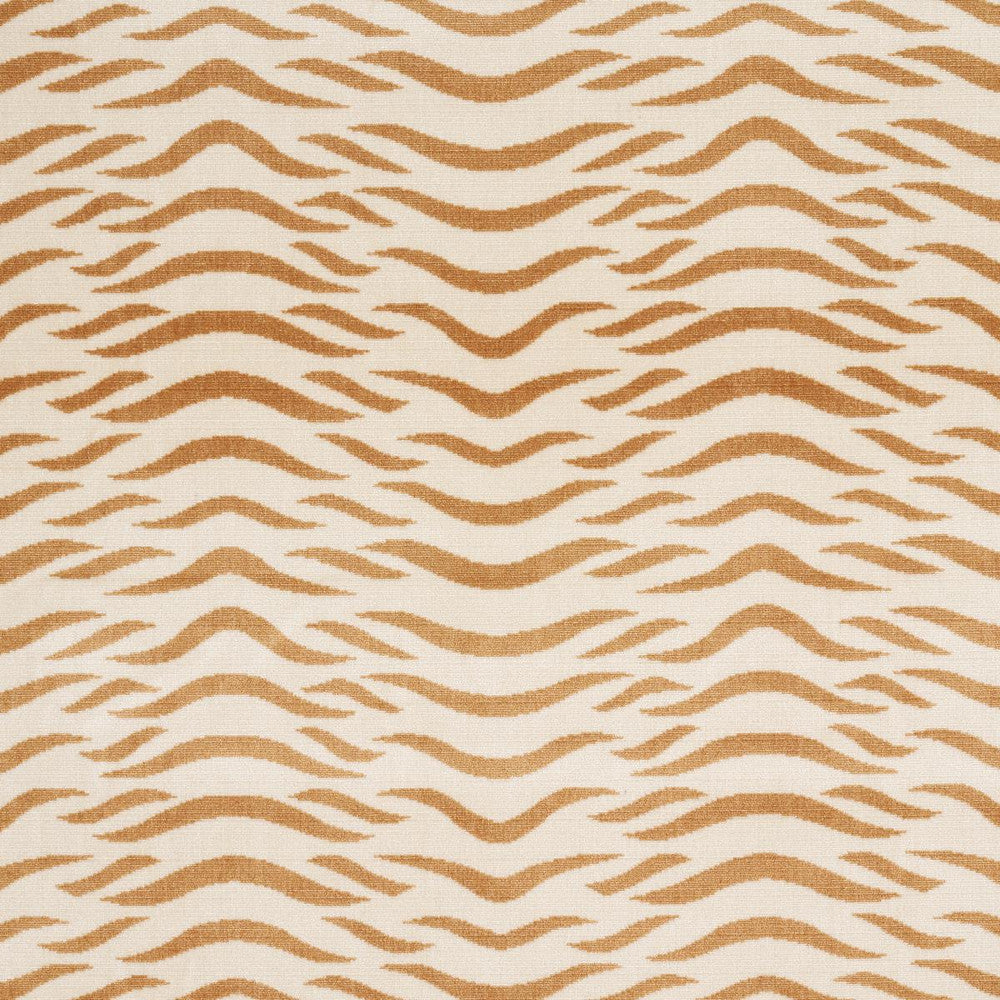 Sabi Tiger Velvet Camel 82951 by Schumacher Fabric Cut & Patterned Velvets 13.62" - Fabric Carolina -