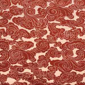 Sozan Velvet Cinnabar 74064 by Schumacher Fabric