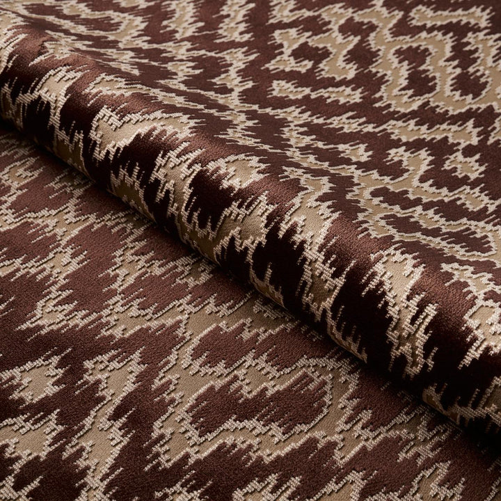 Serenissimo Velvet Toffee 68673 by Schumacher Fabric Cut & Patterned Velvets 13.38" - Fabric Carolina -