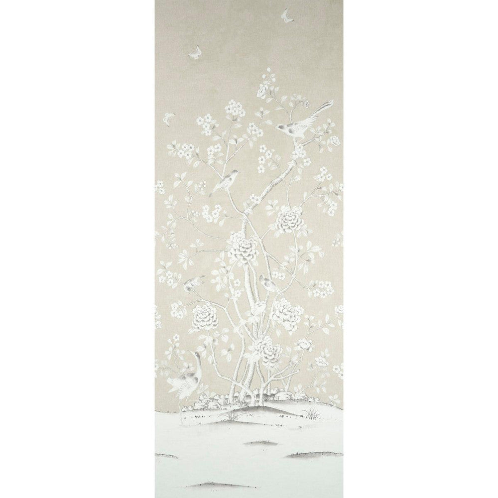 Chinois Palais Panel Stone 5015440 by Schumacher Designer Wallpaper Panels 51.75" - Swanky Fabrics -