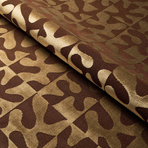 Modern Dance Velvet Gold 82990 by Schumacher Fabric