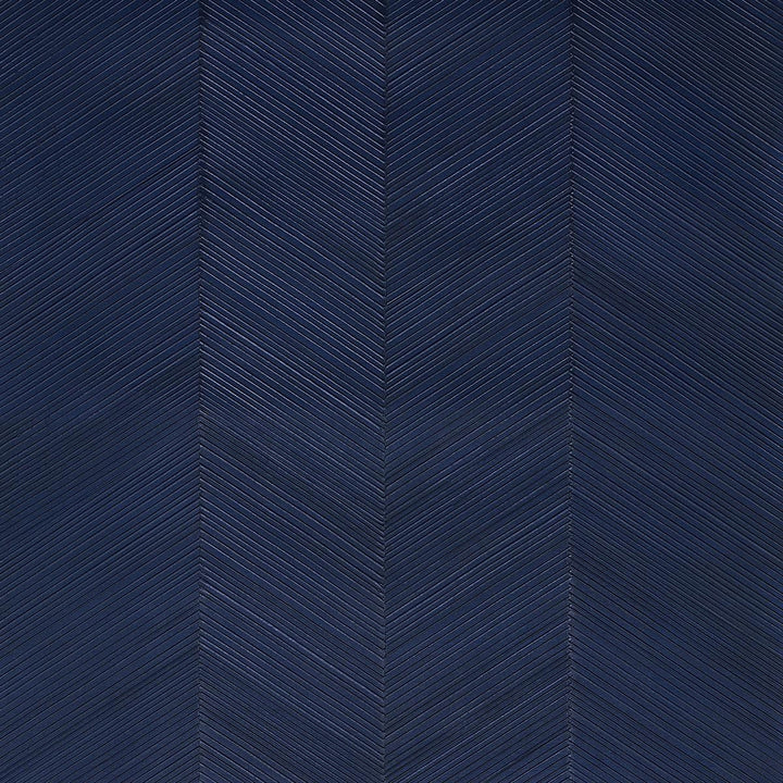 Chevron Texture Midnight Blue 5005654 by Schumacher Wallpaper Textured Wallcoverings & Printed Grasscloths 13.5" - Fabric Carolina -