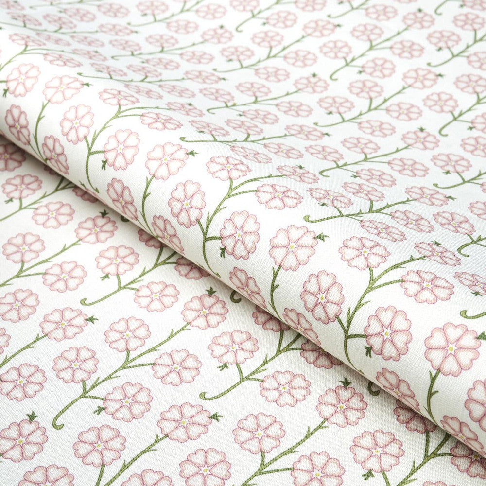 Gardenia Rose 181401 by Schumacher Designer Fabric Neisha Crosland 3.88" - Swanky Fabrics -