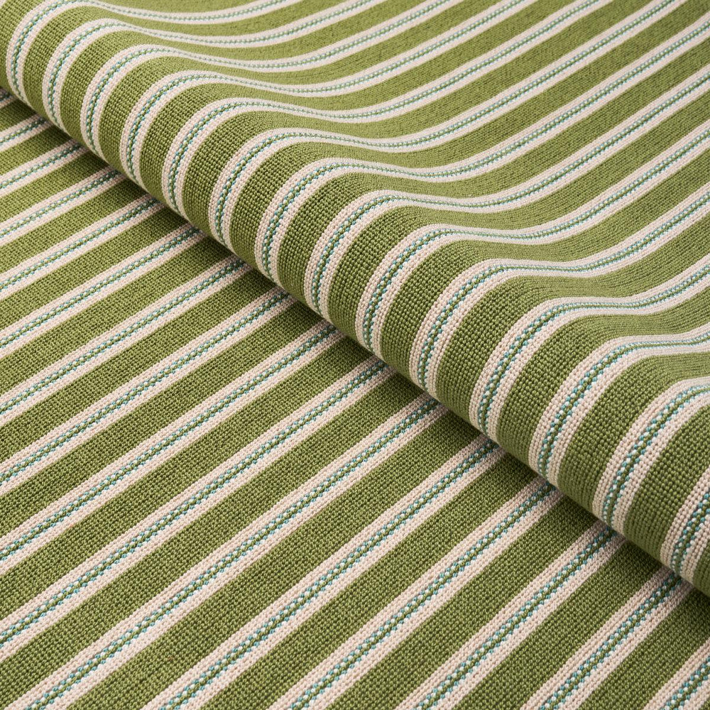 Benson Stripe Pingl Green 82181 by Schumacher Fabric Cut & Patterned Velvets 13.38" - Fabric Carolina -