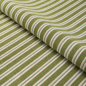 Benson Stripe Pingl Green 82181 by Schumacher Fabric