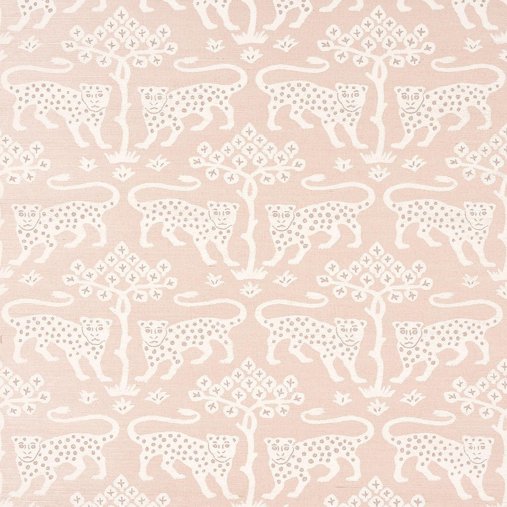 Woodland Leopard Sisal Petal 5012302 by Schumacher Designer Wallpaper Textured Wallcoverings & Printed Grasscloths 34.0" - Swanky Fabrics -