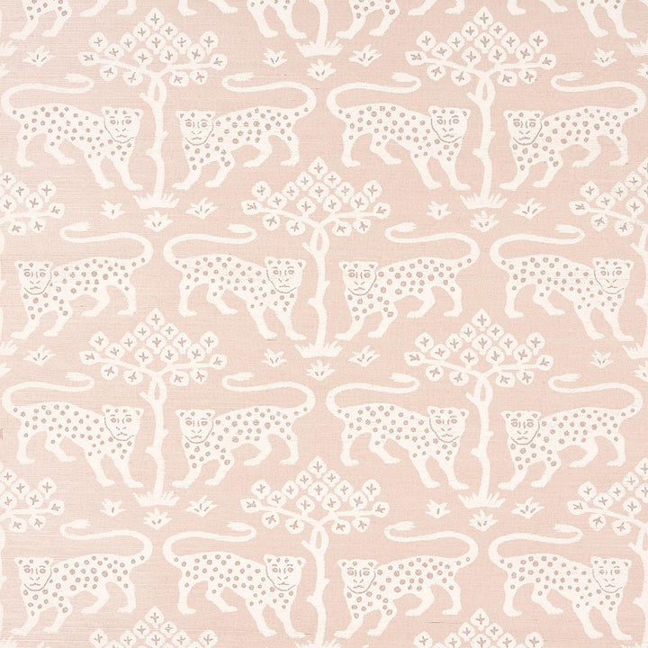 Woodland Leopard Sisal Petal 5012302 by Schumacher Wallpaper Textured Wallcoverings & Printed Grasscloths 34.0" - Fabric Carolina -